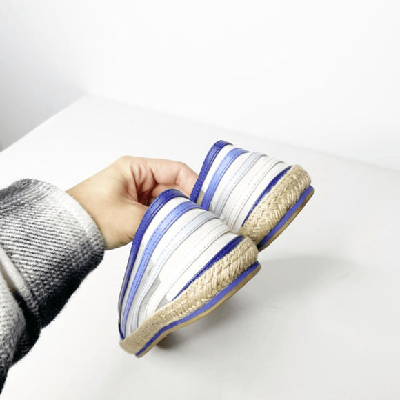 AERIN Marion Espadrilles Women's Mesh Flats blue ombre slip on unlined 8 - Picture 5 of 6